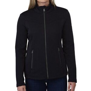 Spyder Womens XL Full-Zip Black Textured Jacket